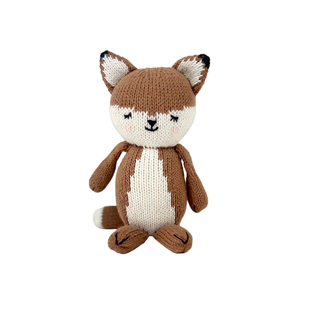 Fox Nick/red 23 cm - handmade knitted buying doll, plush toy, cuddly toy, stuffed animal, cuddly doll made of ecological cotton